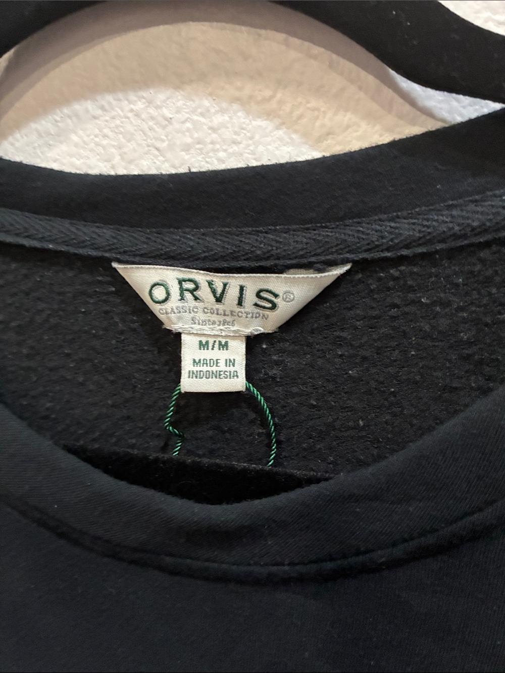 Orvis Black Crewneck Sweatshirt - Picture 2 of 7